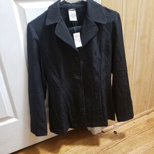 Brand New Women's Black Tangents 2 Piece Suit Setsz 5/6 NWT
